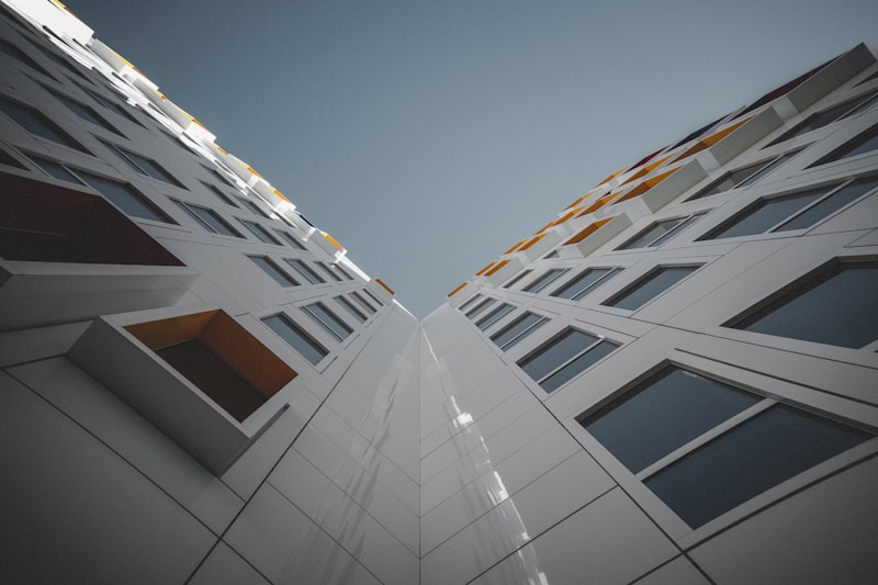 Modern residential building exterior