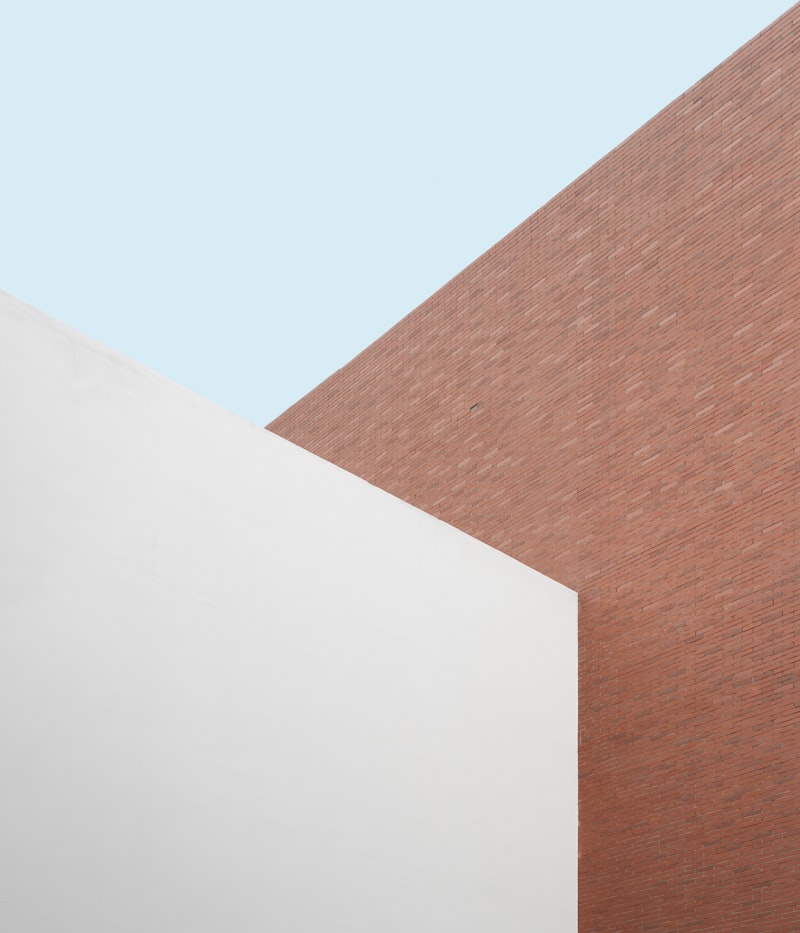 Minimalist building facade detail